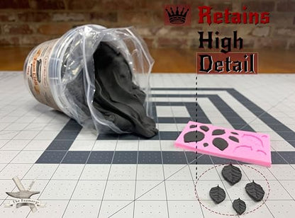 The Foamory Black Cosplay Foam Clay (900g) High Density Air Dry Craft Clay - color: Black, size: 900g
