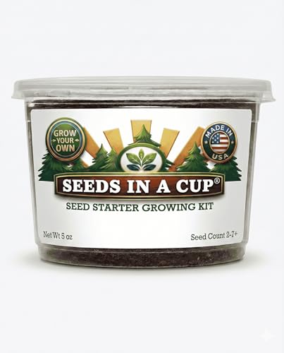 Sugar Maple Tree Grow Kit, Non-GMO Hand-Picked Seeds, All-in-One Starter Set with Nutrient-Rich Soil, Recyclable BPA-Free Planter, 100% Growth Guarantee, Made in USA (American Holly) - style: American Holly