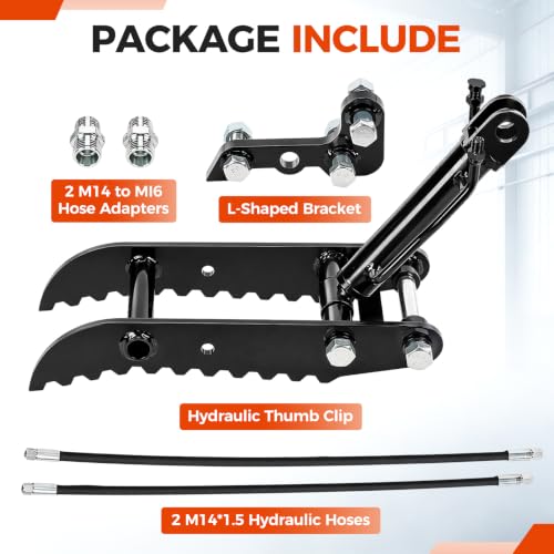 Mini Excavator Hydraulic Thumb Kit for Excavator Up to 3 Tons