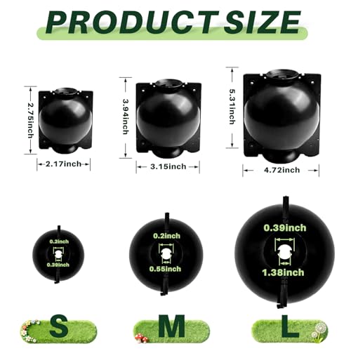 12PCS Reusable Air Layering Pods for Plant Rooting Growing Propagation Ball - size: 4 Small + 4 Medium + 4 Large
