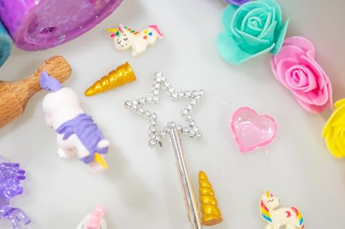 Playdough Kit – Holiday Sensory Play Set with Non-Toxic Dough, Santa Figures, Tree Decorations & Festive Accessories – Creative Play for Kids (Unicorn Playdough Kit) - style: Unicorn Playdough Kit