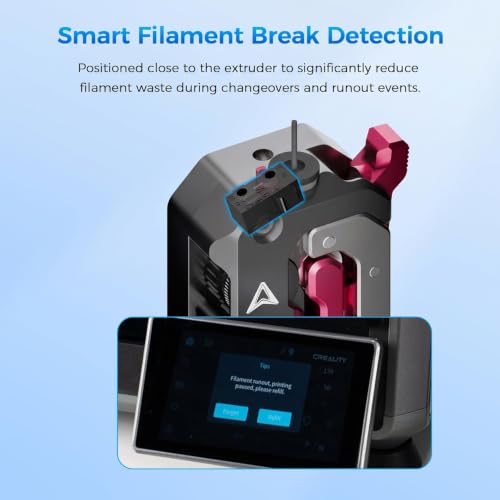 Creality DXC Extruder, K1 SE/K1C/K1/K1 Max Upgrade Extruder Kit with Smart Filament Break Detection, K1 Series Dual Gear Feeding Extrusion, Reducing Filament Wear Rate by 60% - style: K1 Series DXC Extruder