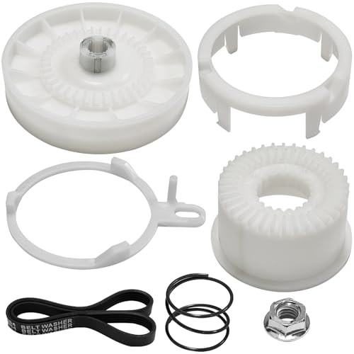 W10721967 Washer Pulley Clutch Kit & W10006384 Drive Belt - color: W10721967 Kit