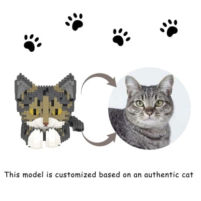 Larcele Chinese Li Hua Cat Micro Building Blocks Set for Kids 8+ KLJM-05 - style: Chinese Li Hua Cat