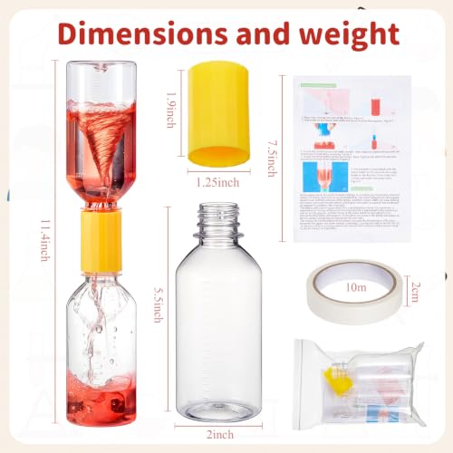 Arrowbash 2 Sets Tornado Maker Tornado in a Bottle with Connector,200 ml
