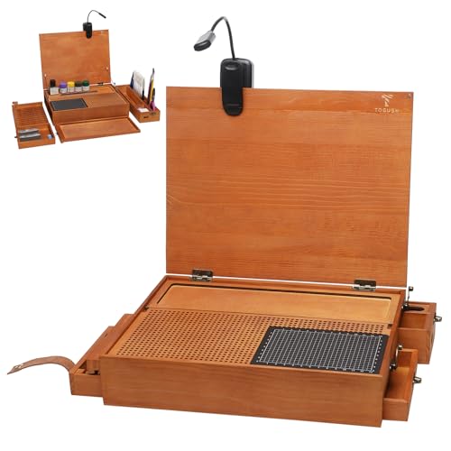 Model Building Station, Portable Hobby Workbench with Tool Storage