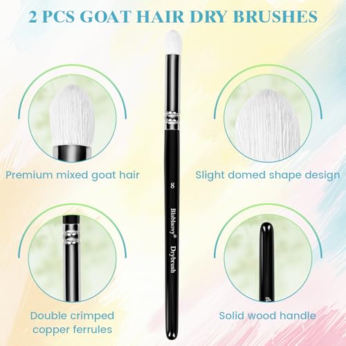 12pcs Miniature Paint Brushes Drybrush Set with Triangular Handles