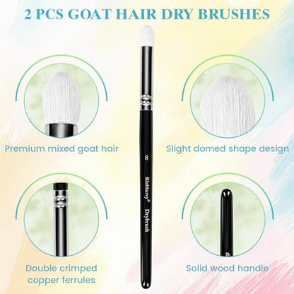 12pcs Miniature Paint Brushes Drybrush Set with Triangular Handles