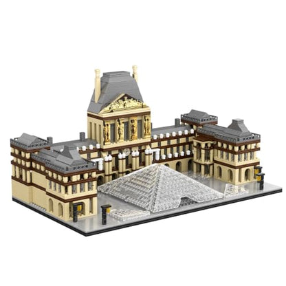 Louvre Museum Micro Building Blocks Set, World Famous Model Kit - color: Louvre Museum