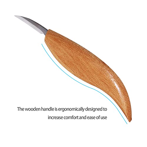 Wood Carving Detail Knife, Chip Carving Knife for Beginners Hobbies Whittling Tool for Men, Women, Adults, and Kids