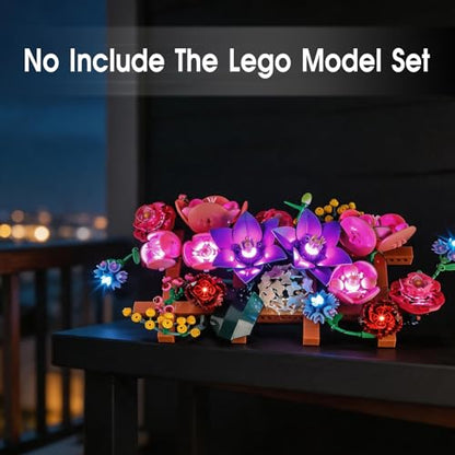 LED Light Kit Compatible with Lego 11503 The Botanical Collection Flower Wall Set, Light Kit for Lego 11503 Building Blocks Model, Not Included The Model Set - color: 11503 Flower Wall Set