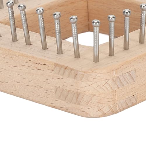 FOSA Pin Looms, Weaving for Adults, Wooden Knitting Hand Craft Wooden Knitting Board, Pin Weaving Kits for DIY Weaving Beginners, 10 * 10cm - size: 10*10cm
