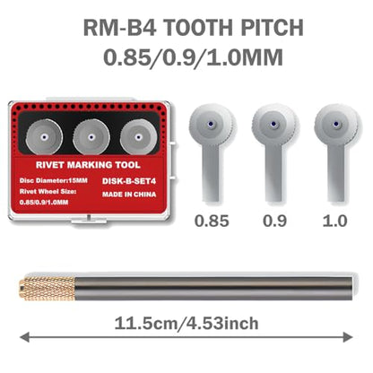 Model Rivet Maker Tool, Large Diameter 0.85-1.0mm, for 1/35 Scale - size: RM-B4