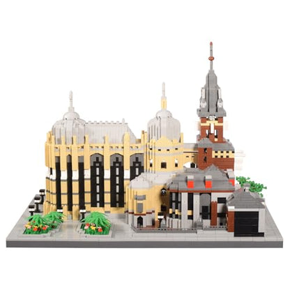 Micro Building Blocks Set, Germany Medieval Aachener Dom Model Building Kit 6650 PCS Construction Model for Adult and Teens - color: Aachener Dom