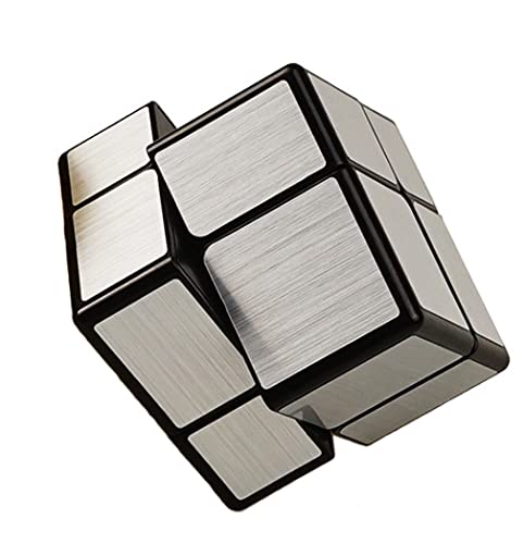Mirror Speed Cube 2x2 Magic Cube Puzzle Silver - style: 2 level silver