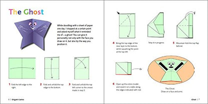 Origami Games for Kids Kit: Action Packed Games and Paper Folding Fun! [Origami Kit with Book, 48 Papers, 75 Stickers, 15 Exciting Games, Easy-to-Assemble Game Pieces] (Tuttle Specials)