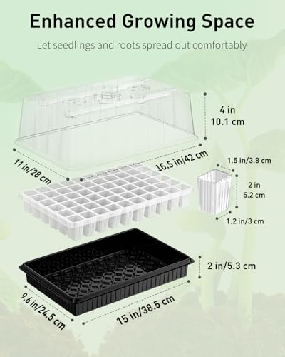 Pawfly 2 Pack Seed Starter Kit, 120 Cells, Seed Starter Trays - size: 120 Cells