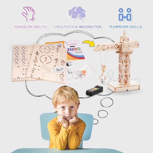 STEM Wood Building Crafts Kits for Kids Ages 8-10 8-12, Boys STEM Toys 8-13