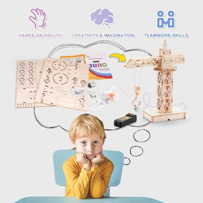 STEM Wood Building Crafts Kits for Kids Ages 8-10 8-12, Boys STEM Toys 8-13