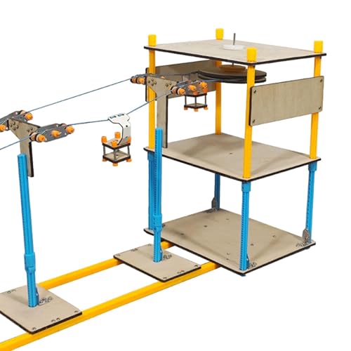 Sightseeing Cable Car Systerm Model Hand Assembled for School Project Teens