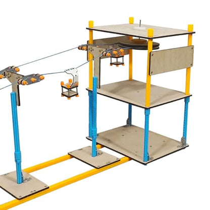 Sightseeing Cable Car Systerm Model Hand Assembled for School Project Teens