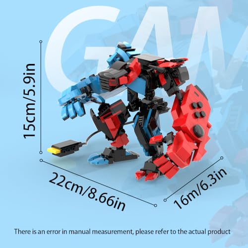 781 PCS Transforming Game Controller Robot Building Kit, 2-in-1 Retro Mecha Building Blocks Set, Gift for Boys, Adults & Collectors, Birthday Room Decor Supplies