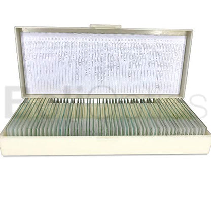 BoliOptics 50 Prepared Microscope Slides General Biology Specimen Set Plant Animal Human Anatomy Cells for Students Hobbyists Beginners Kids Homeschool, SL39901007