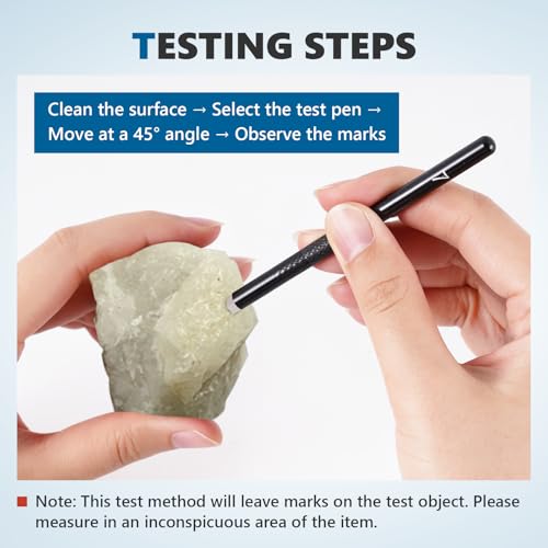 Mohs Hardness Test Kit Mohs Hardness Picks 5 Pack Mohs Hardness Tester Industrial Mineral Identification Kit Gem Jade Jewelry 5-9 Scratch Tester