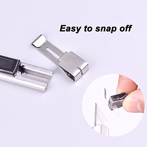 9mm Snap Off Utility Knife 3 Pack High Hardness Retractable Box Cutters with 30 Pcs Snap Off Blades,Art Craft Hobby Cutter 9mm Knife for Home Office Workstation - style: 30 Angle