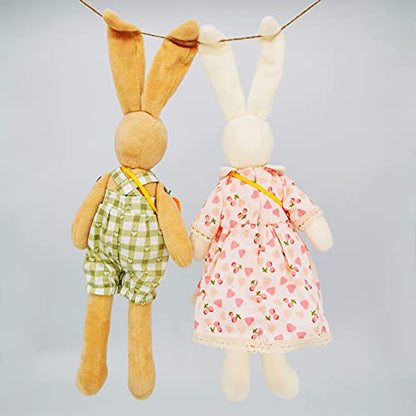 DIY Bunny Sewing Craft Kit, Handmade Fabric Project with Instructions - color: Bunny Style G