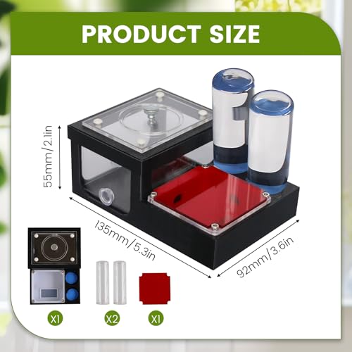 Ant Farm Nest - Educational Habitat - Black and White Acrylic Design with Built-in Water Tower and Clear Observation Area (S) - size: S