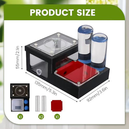 Ant Farm Nest - Educational Habitat - Black and White Acrylic Design with Built-in Water Tower and Clear Observation Area (S) - size: S