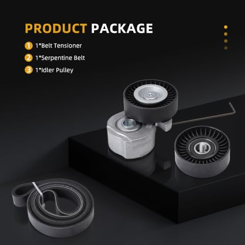 Serpentine Belt Tensioner Idler Pulley Kit #38495 36367 90K-38495 - size: 2007-2015 for XC60/XC90/S80