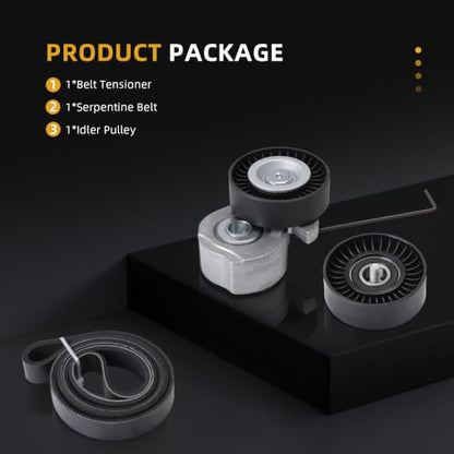 Serpentine Belt Tensioner Idler Pulley Kit #38495 36367 90K-38495 - size: 2007-2015 for XC60/XC90/S80