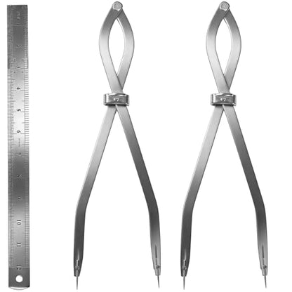 16" Radius Divider Tool (2pcs), Wing Divider Scriber Marking Tool - size: 16 in（2ps）