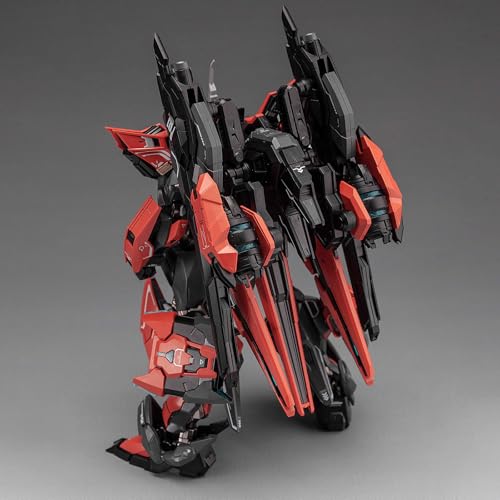Pipigirl 1/100 Plastic Alloy Skeleton Mecha Action Figures Kits, Yan Mie, 8.66 in High, Easy to Assembly Mecha Model - color: Yan Mie