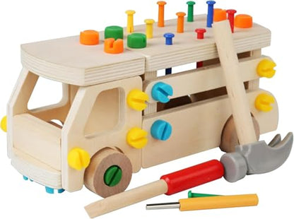Adena Montessori Real Wood Screwdriver Board Set for 3+