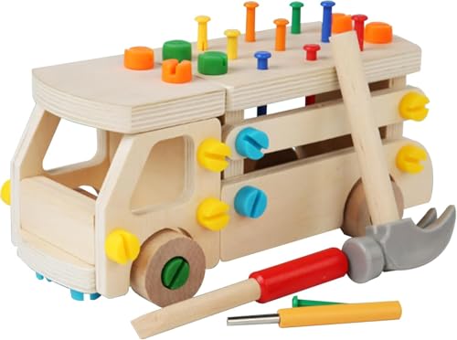 Adena Montessori Real Wood Screwdriver Board Set for 3+