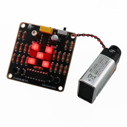 Electronic Dice Soldering Kit DIY LED Random Dice Circuit Kit 555 Timer CD4017, STEM Electronics Project Kit for Beginners Students Adults DIY Learning Kit School Engineering Project