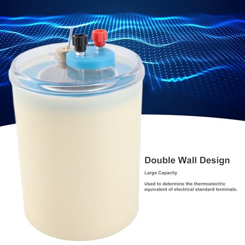 Double Wall Electric Calorimeter, PVC Heat Measurement Electric Calorimeter Physical Experimental Instrument for High School Students
