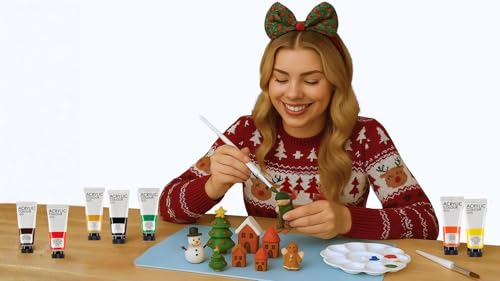 Air Dry Clay Pottery Kit for Adults Beginner, Starter Kit with 4.4Lbs Air-Dry Modeling Clay, Sculpting Tools, Paint & Glaze, Molding, Sculpt & Painting Set Hobby DIY Art Craft Kits (Gray Beige) - color: Gray Beige