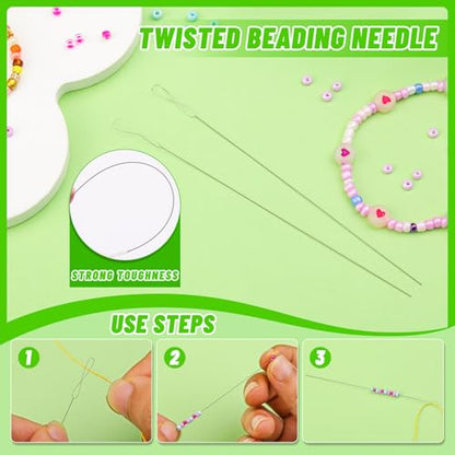 UOOU 86 Pcs Beading Needle Set, 6 Sizes Beading Needles for Seed Beads