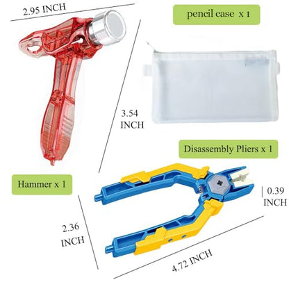 Building Blocks Tool Kit, Including Brick Separator, Block Picker, Multi-Purpose Hammer 3 in 1 Sets Color Random