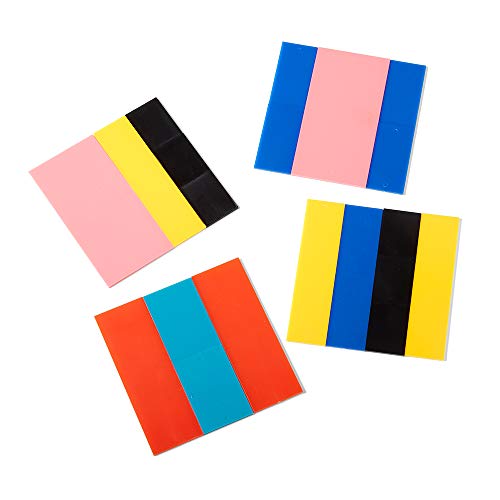 hand2mind Rainbow Fraction Squares, Montessori Math Materials, Fraction Manipulatives, Unit Fraction, Math Manipulatives for Elementary School, Homeschool Supplies (Set of 15) - style: Square