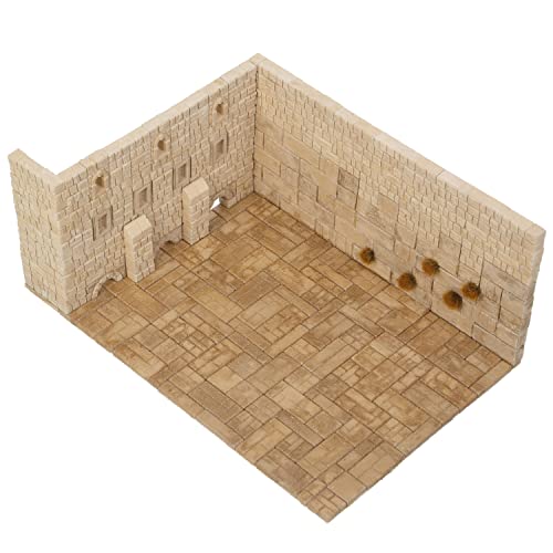 Wise Elk Western Wall Mini-Bricks Constructor Set, Beige - style: Western Wall