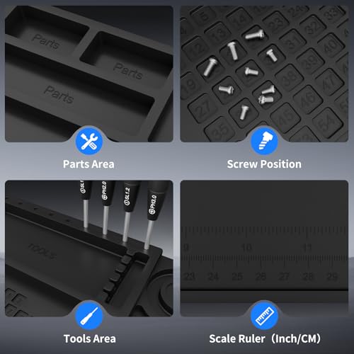 STREBITO Soldering Mat Electronics Mat Silicone Repair Mat 17.7''x11.8''