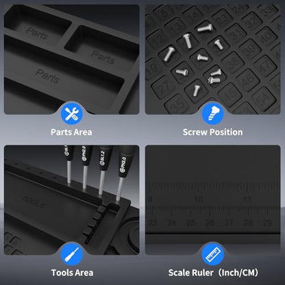 STREBITO Soldering Mat Electronics Mat Silicone Repair Mat 17.7''x11.8''