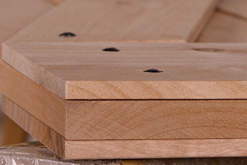 LUBANN 32 in. x 84 in. Rustic Z-Brace Hardwood Barn Door Unfinished Knotty Alder Solid Wood Barn Door Slab - size: 32X84 Z Brace