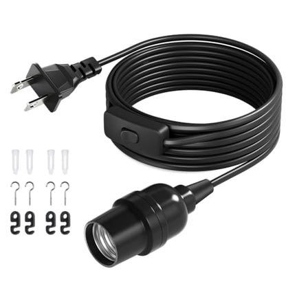 DiCUNO Pendant Light Cord, for Hanging Paper Lantern, 13 Ft, Black, 1-Pack - style: 13ft - Black