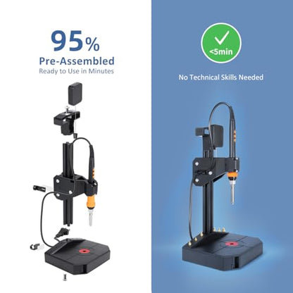 Vertical Heat Set Insert Tool with 90W Soldering Iron for 3D Printed Parts - color: Vertical Heat Pressing Machine